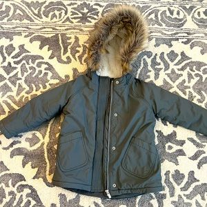 Old Navy water wicking Grey/green coat